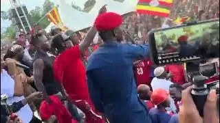 BOBI WINE RALLY TODAY IN EASTERN REGION. FIK FAMEICA REPRESENTING #bobiwine #fikfameica #viral 