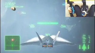 FB22 Strike Raptor - Ace Combat 7 | Logitech X56 Hotas 4K Gameplay