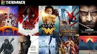 2017 Movies Tier List