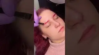 Colorful Brows⎥Pink Eyebrows #eyebrow #eyebrows #brows #browtint #reels #viralvideo #viralshorts