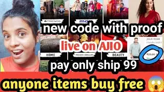 AJIO new coupon code anyone one products buy free 😱 only pay ship 99 only don't miss AJIO beat code
