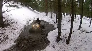 ATV bajoro+podjazd+zajac pcha sie pod koło