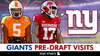 Giants NFL Draft: Prospects Visits Tracker Before 2023 NFL Draft Ft. Marvin Mims & Hendon Hooker