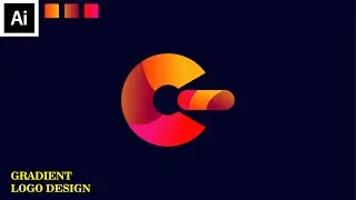 Create a Gradient Logo In Adobe Illustrator Tutorials || With Zakki Graphics ||