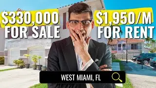 What $330,000 gets YOU in Miami | The Hammocks townhome Tour ($1,950 Rent)