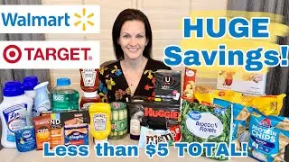 Walmart AND Target Deals | ALL for Less Than $5 | How to Save on Groceries