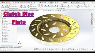 Clutch Disk in Solidworks | Clutch Disk | Circular Pattern in SolidWorks | Pattern in Solidworks