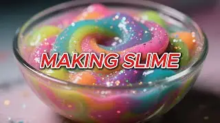 Making Colorful Slime Fun Science Activity for Young Kids, Kindergatens and Preschoolers