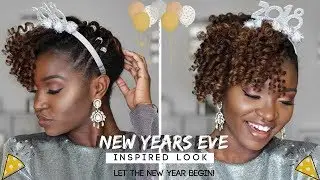 UPDO NEW YEARS EVE HAIRSTYLE | Creme of Nature NEW Certified Natural Styling Products