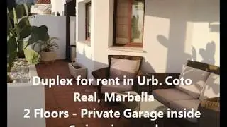 Rent a Duplex in Coto Real, Marbella