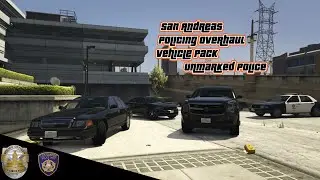 GTA V San Andreas Policing Overhaul Vehicle Pack Unmarked Police Showcase