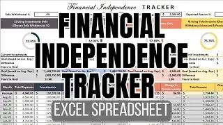 Financial Independence Tracker Spreadsheet (Excel)