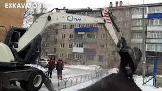 ЕК-14 RM,КОПКА ТРАНШЕИ,ЗИМА В МАРТЕ,КОЛЕГА ПОКАЗЫВАЕТ КЛАСС НА CAT EK12👍👍👍