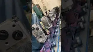 hydraulic motor spray paint workshop