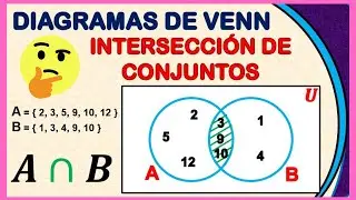 ✅ Intersección de Conjuntos | Diagramas de Venn