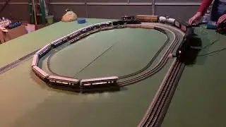 Testing HO N and O scale model trains 