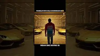 Franklin With Gold Shorhroom 👀😮 In Indian Bike Driving 3d #ibd3d #viral #gaming #video #gta5