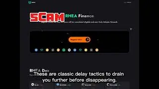 RHEA FINANCE IS A SCAM, REACH OUT NOW 