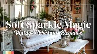Shabby Chic Holiday Home Decor Ideas | Soft Hues & Vintage Sparkle Bring Romantic Christmas Elegance