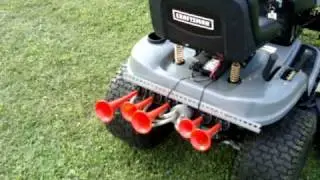 Dixie horn on a Craftsman lawnmower