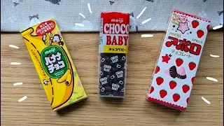 More Japanese Chocolate Snacks (Meiji Choco Baby, Apollo, Choco Banana)