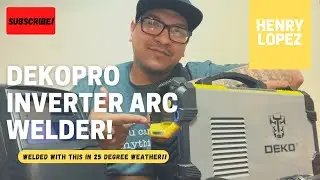 DEKOPRO 110/220 Inverter Arc Welder 160A! On a cold night!