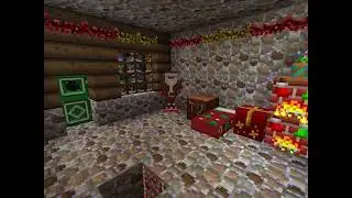 Minecraft Christmas Snowy Cabin Ambience With Music