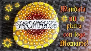Disegno su pietra | Logo Momarte su pietra |Mandala su pietra|Draw on stone|Momarte logo on stone|
