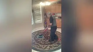 VLM area rug cleaning with Oreck Orbiter