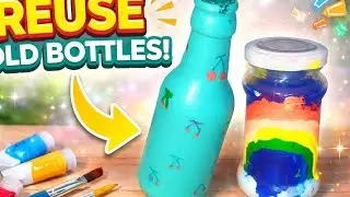 Glass bottle painting 🎨🫟#@RiyaanVlogsofficial 