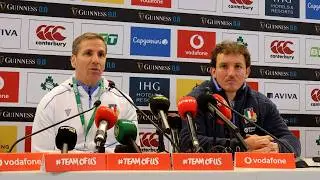 Conferenza stampa di Gonzalo Quesada e Michele Lamaro dopo Irlanda-Italia #IREvITA