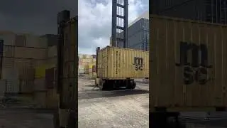 SHIPPING CONTAINER YARD.             #towingservices #shippingcontainers