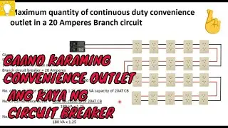Ilang convenience outlet ang kaya ng circuit breaker