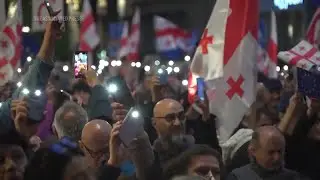 Georgians continue protests over media freedom law on Independence Day