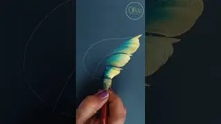 Acrylic leaf Painting ideas for beginners #shorts #art