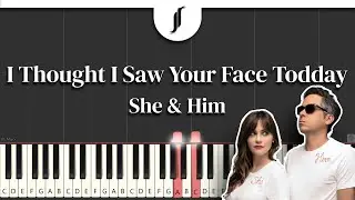 I Thought I Saw Your Face Today - She & Him| Piano Tutorial by @JohnRodDondoyano