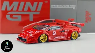 Lamborghini Countach LBWK Red by Mini GT 1/64 | UNBOXING and REVIEW