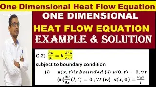 #06 one dimensional heat flow equation | solution of one dimensional heat flow equation in hindi