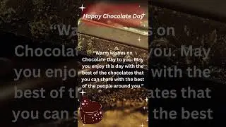 Happy Chocolate Day Quotation #happy_chocolate_day  #quotation