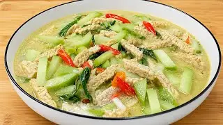 Cara MASAK LABU SIAM DAN TEMPE santan yang enak dan sedap 
