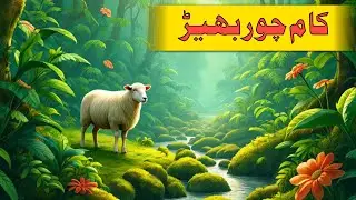 The greedy sheep کام چور بھیڑ  ۔ (Sheep Cartoon Story).