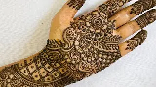Front hand Mehndi design simple Arabic /cone designs/mendini design /Mehndi design front hand/henna