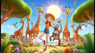 Under the African Sun & Dancing Safari with Giraffe Buddies
