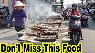 Street Food Vietnam 2018 - Grilled Fish on famous street Tan Ky Tan Quy