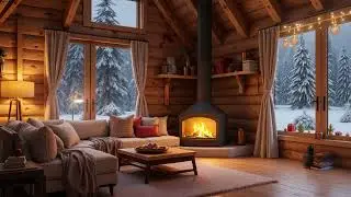 Warm fire - Night wind, soothing background sound to calm the mind and sleep