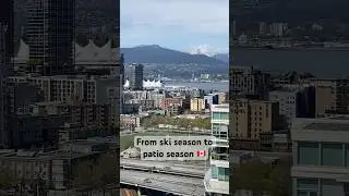Snow-Capped Mountains & City Views. Classic Vancouver spring. #VancouverCityViews #northshore