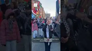 Young Girl Leads Powerful Pro-Palestine Protest in Stockholm &ndash; Courage Knows No Age! | Gaza | Israel