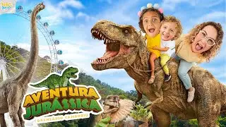 UM DIA INTEIRO NO PARQUE AVENTURA JURASSICA - FAM&Iacute;LIA BELLA E LUCCA SHOW