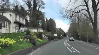 Driving Along Wells Road, Church Street & Barnard's Green Road, Malvern, England 26th April 2013