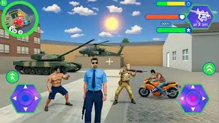 Miami Police Crime Vice Simulator - Tank and Helicopter - Android Gameplay